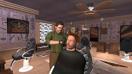 Barber Shop-Hair Cutting Game Tangkapan skrin 3