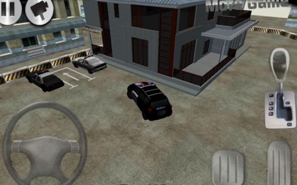 3D police car parking Captura de pantalla 3