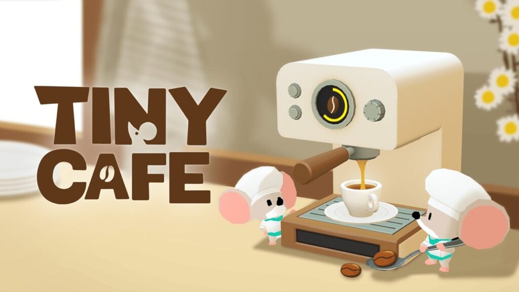 小鼠在TinyCafé遊戲中供應貓咖啡！