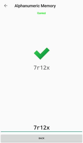 Alphanumeric Memory Schermafbeelding 4