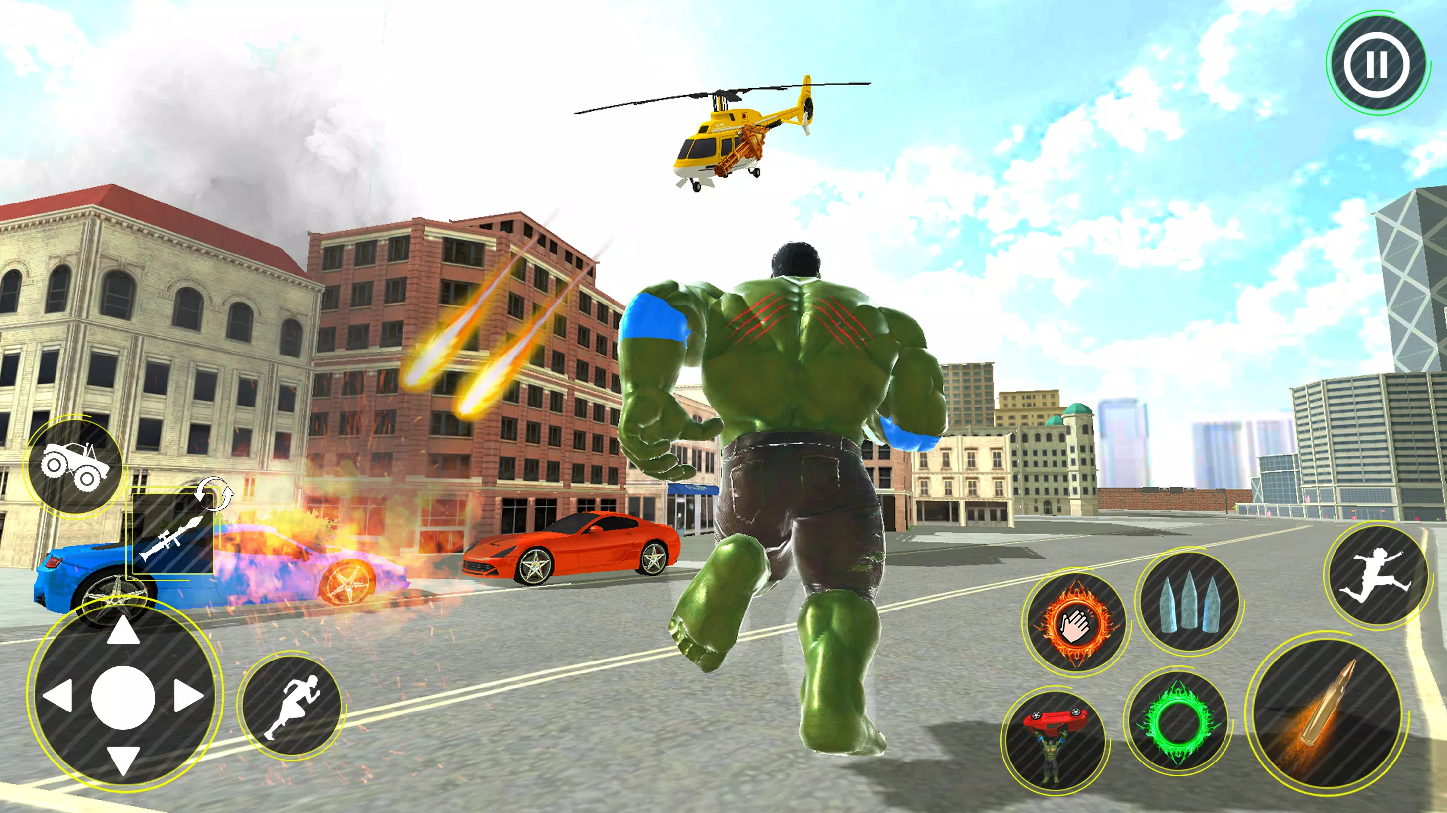 Incredible Monster Hero 3D War スクリーンショット 1