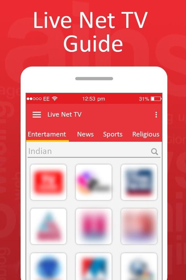 Live Net TV Streaming Guide स्क्रीनशॉट 1