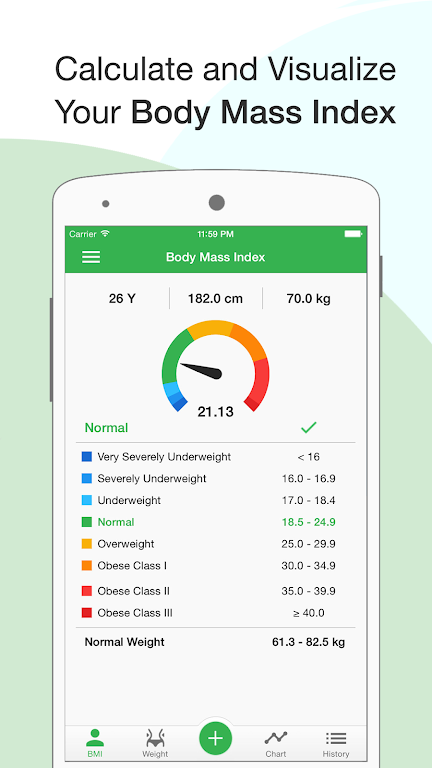 BMI Calculator: Weight Tracker Скриншот 1