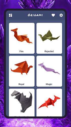 Origami dragons Tangkapan skrin 1