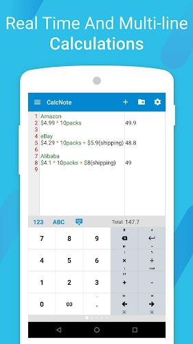 Schermata CalcNote - Notepad Calculator 1