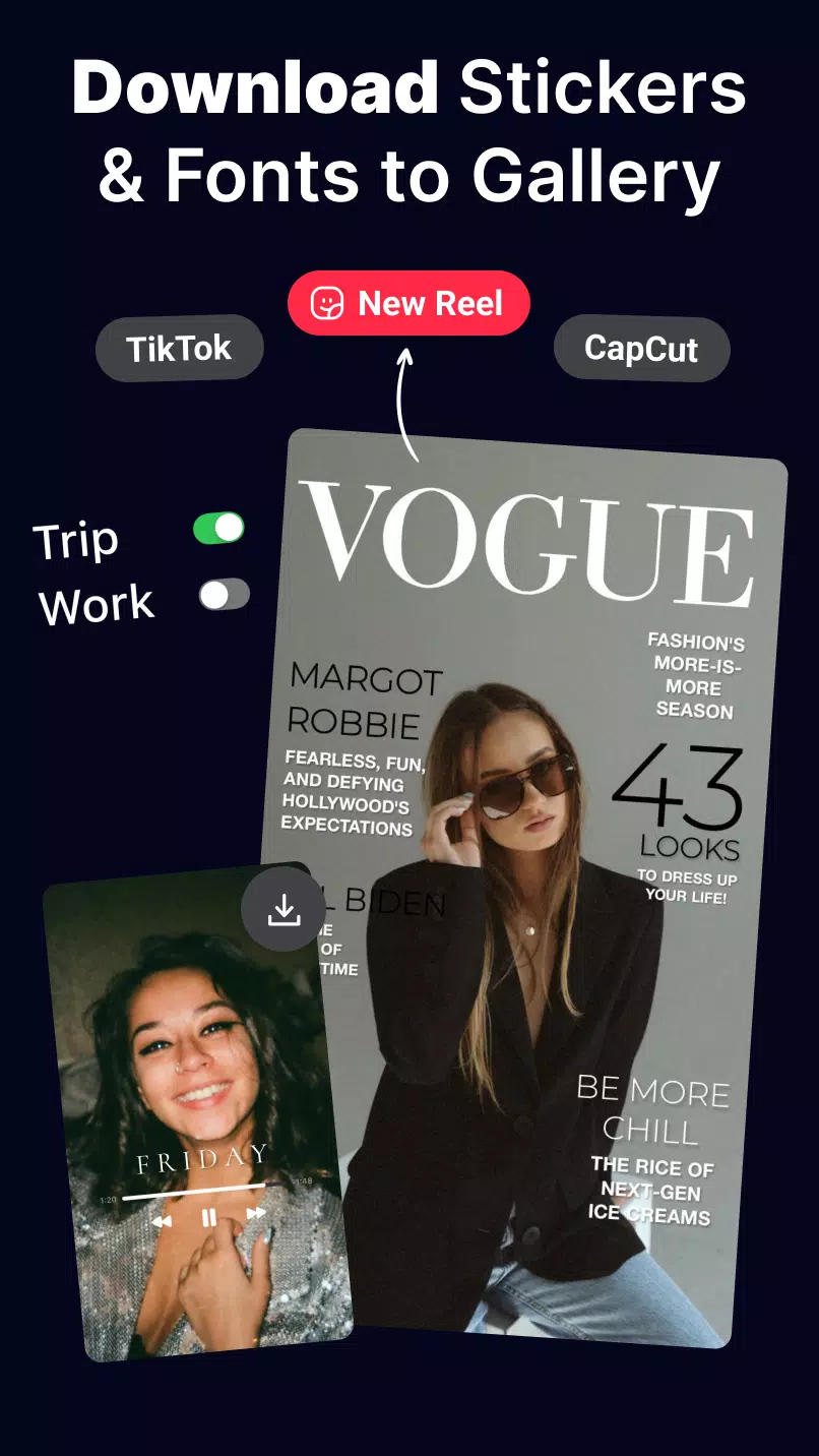 Fonts & Stickers. Add text Screenshot 1