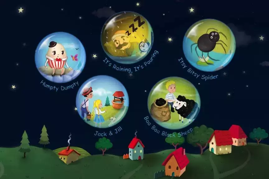 Cute Nursery Rhymes, Poems & Songs For Kids Free Schermafbeelding 1