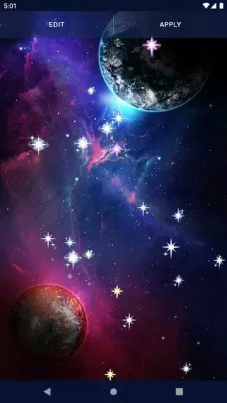 Galaxy Universe Live Wallpaper Schermafbeelding 4