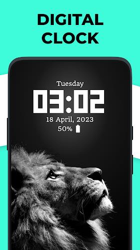 Live Clock wallpaper app स्क्रीनशॉट 2