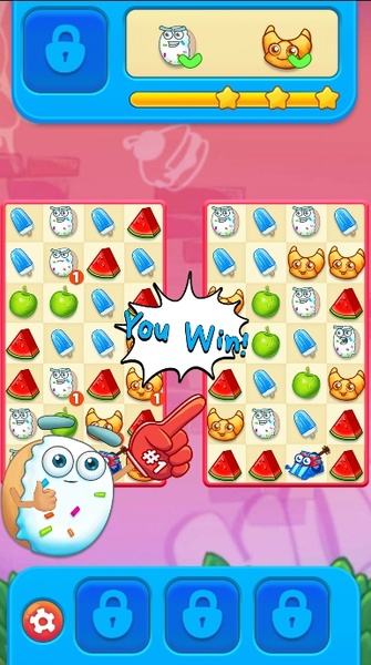 Sugar Heroes - jogo match-3 Captura de tela 4