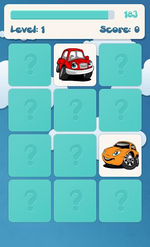 Schermata Cars memory game for kids 3