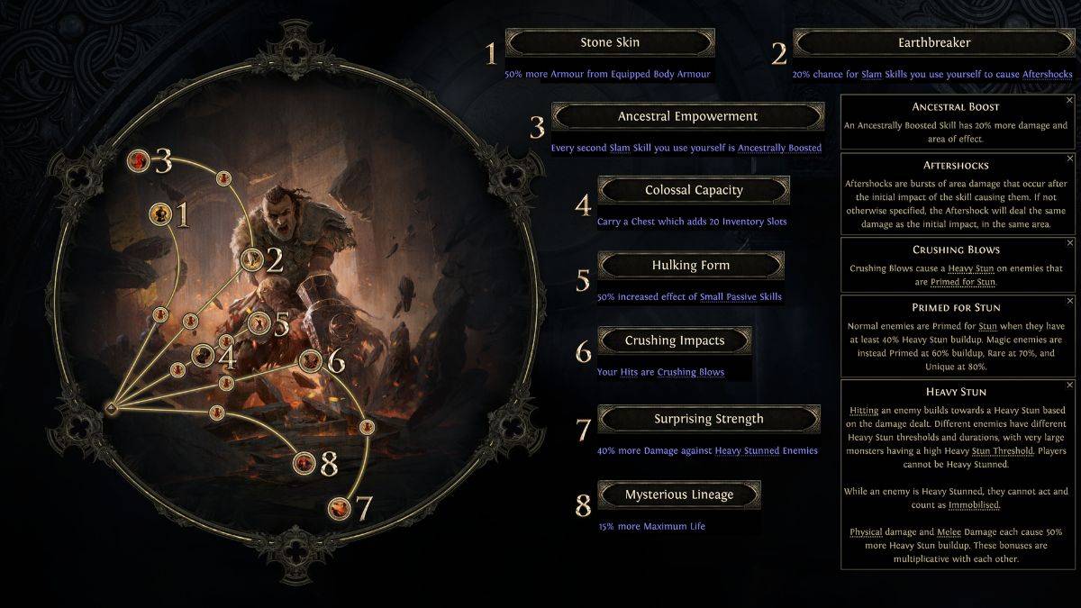 Titan Yükseliş Skilltree Poe2
