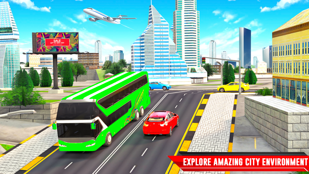 City Coach Bus Driving Sim 3D應用截圖第2張