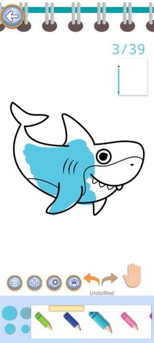 Baby Shark Coloring Book Schermafbeelding 1