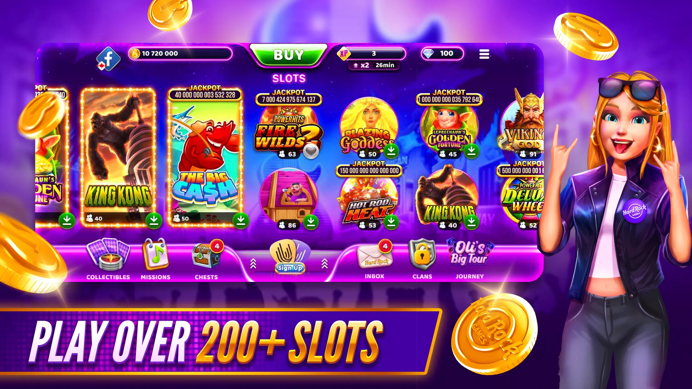 Hard Rock Jackpot Planet Schermafbeelding 1