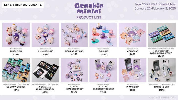 NYC'ye Gelecek Genshin Minini pop-up mağazası