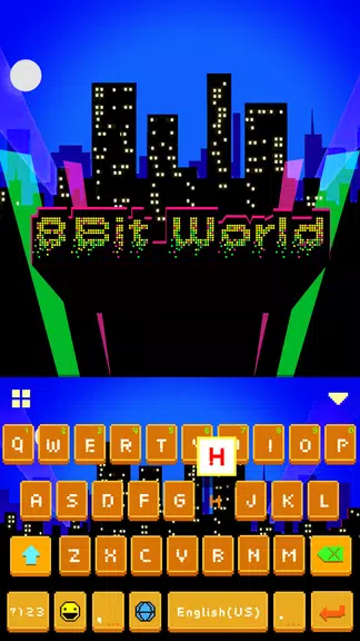 bitworld Keyboard Theme Schermafbeelding 1