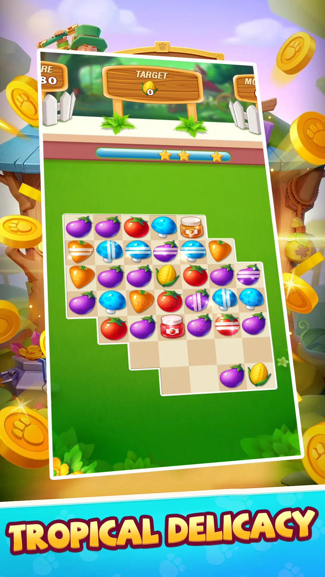 Tropical Match Game Screenshot 1