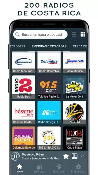 Radios de Costa Rica Online Zrzut ekranu 1