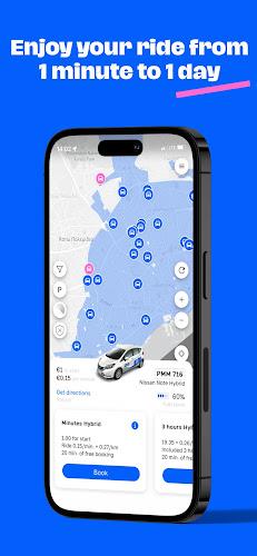 RideNow - carsharing Captura de pantalla 1