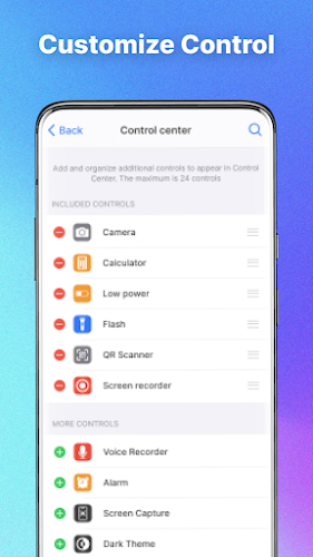 Control Center: IOS 17 Zrzut ekranu 2