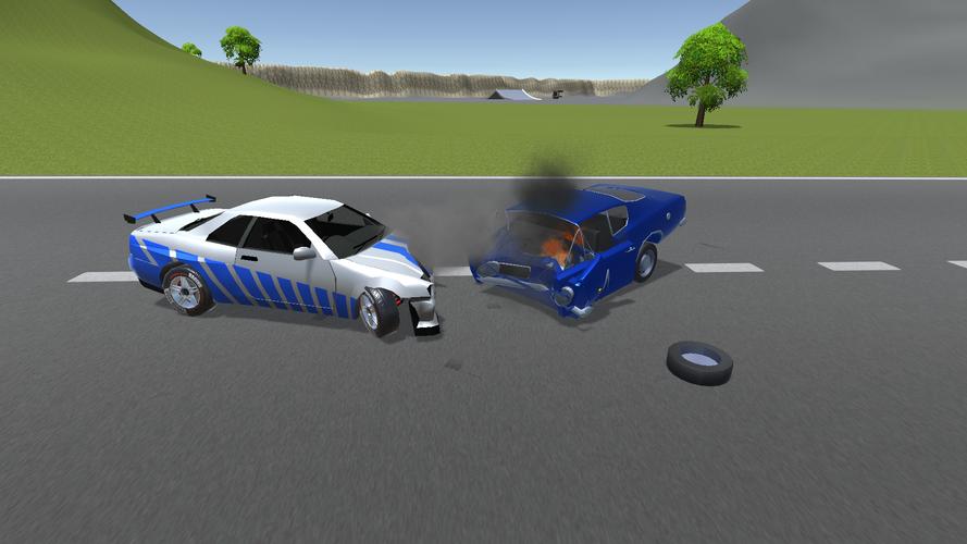 Car Crash Test and Stunts 3D Schermafbeelding 1