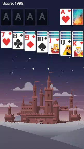 Solitaire FairyTaleCastleTheme Schermafbeelding 1