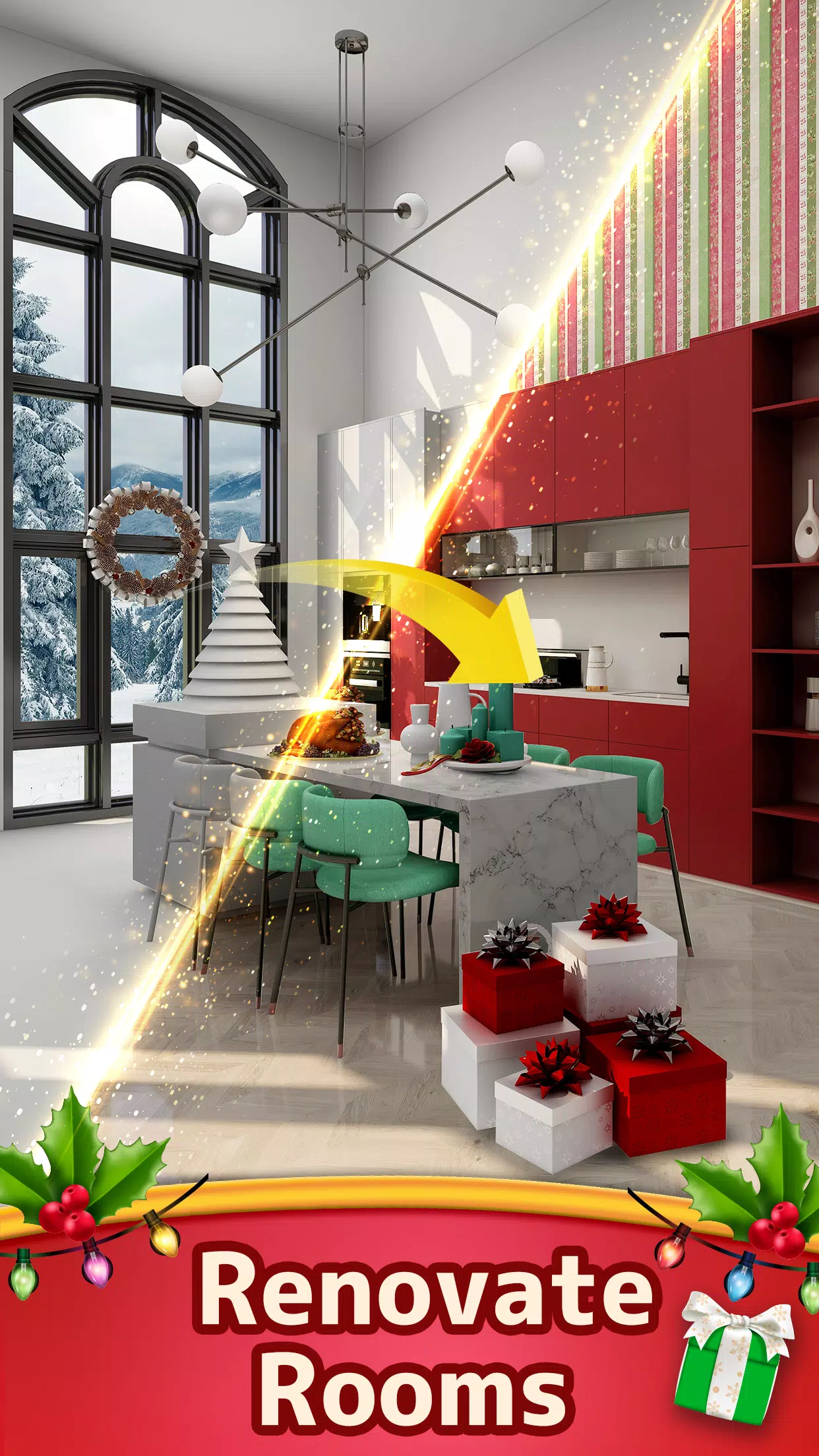 Christmas Match: Home Design Capture d'écran 2
