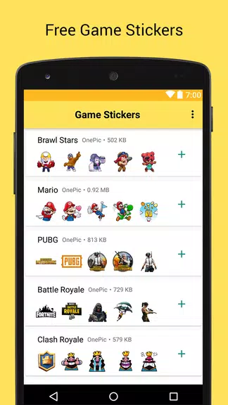 Game Stickers for Whatsapp Captura de tela 1