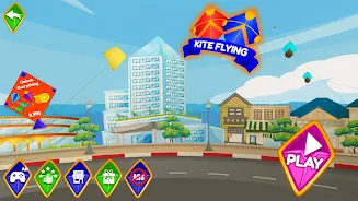 Pipa Layang Kite Flying Game Ảnh chụp màn hình 1