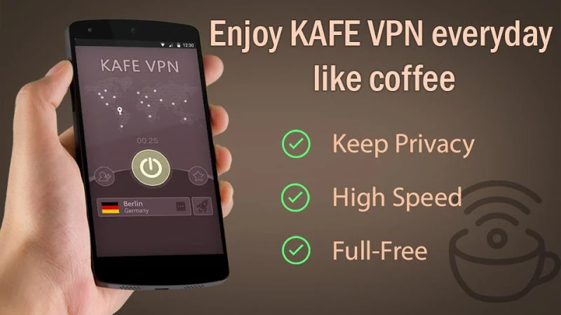 KAFE VPN - Fast & Secure VPN Ekran Görüntüsü 1