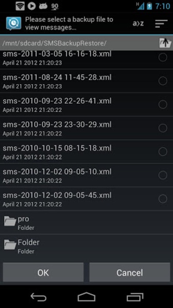 SMS Backup & Restore Screenshot 3