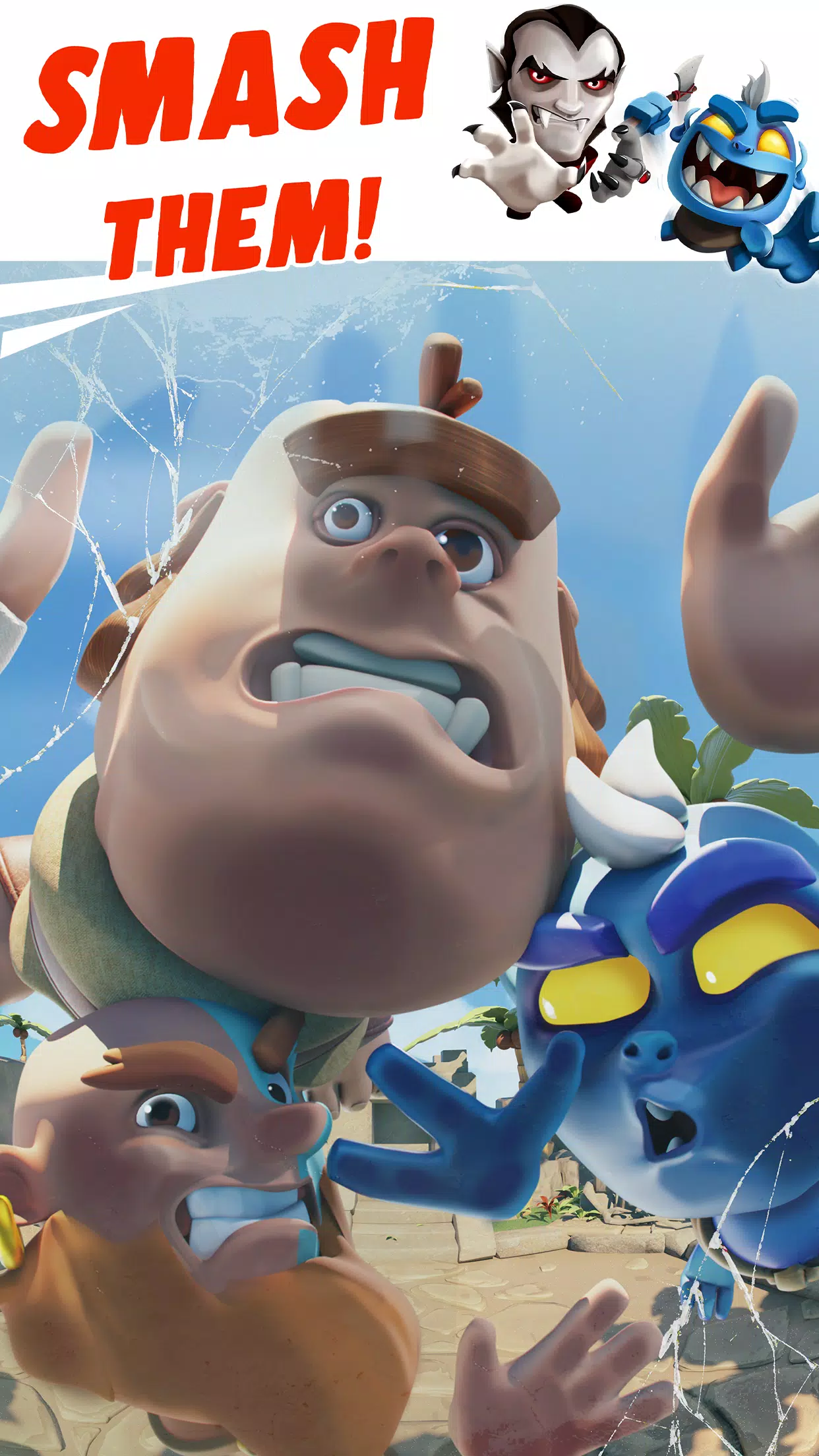 Smashing Four: PvP Hero bump Capture d'écran 1