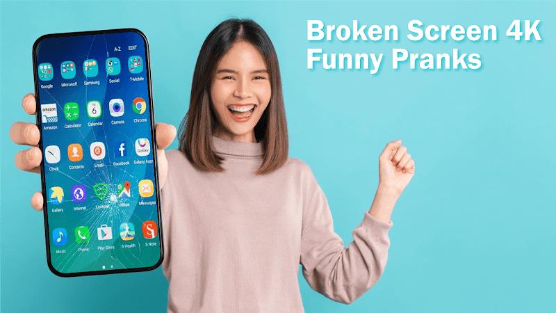 Broken Screen 4K Pranks Funny ဖန်သားပြင်ဓာတ်ပုံ 4