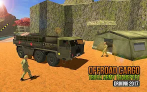 Offroad US Army Truck Driving Schermafbeelding 3