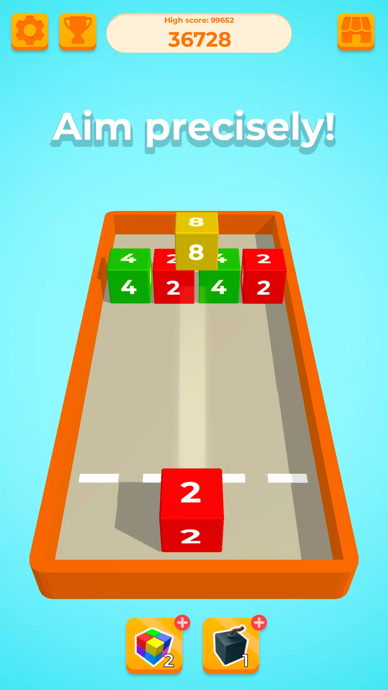 鎖鍊方塊：2048 3D 融合遊戲應用截圖第2張