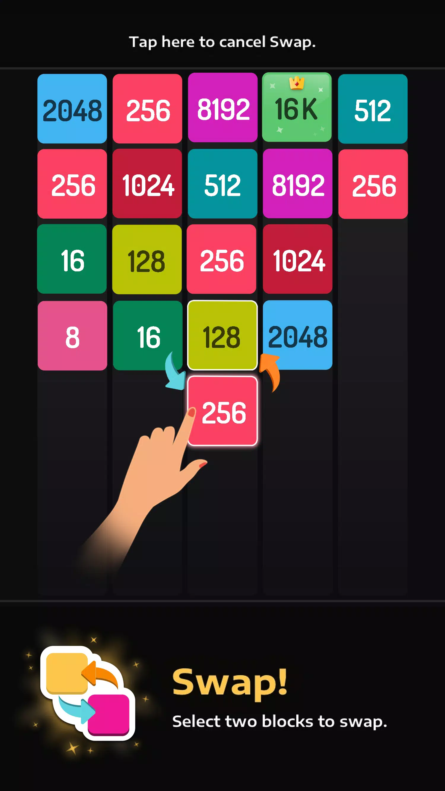 2048 Merge Games - M2 Blocks Captura de tela 4