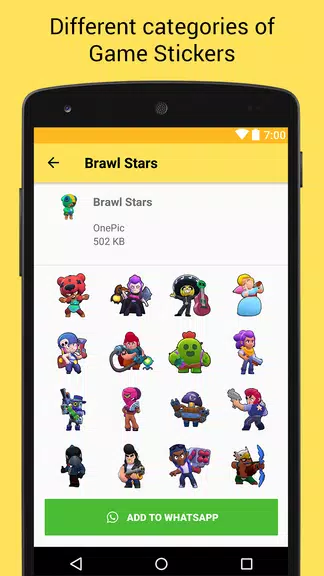 Game Stickers for Whatsapp Captura de tela 3