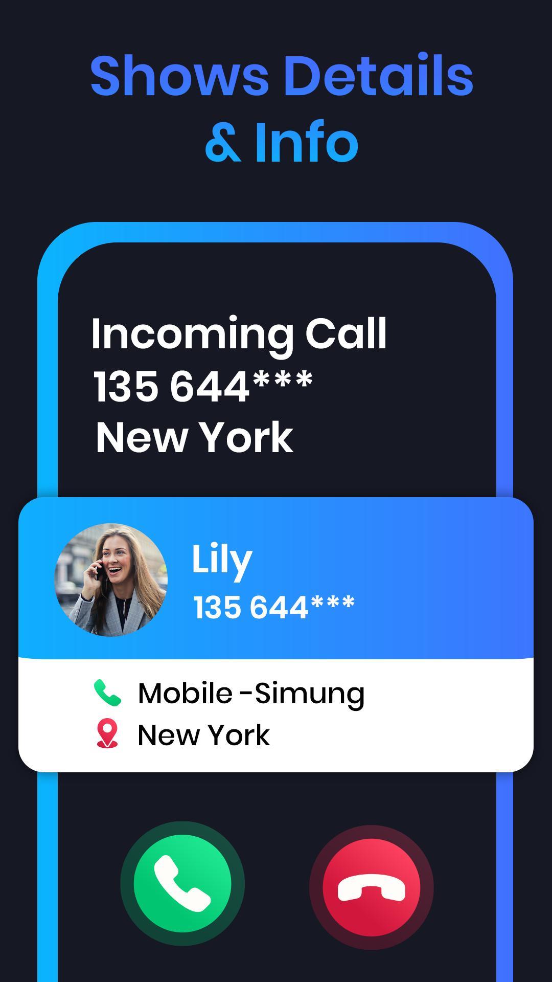 Caller id Number & Location Captura de tela 1