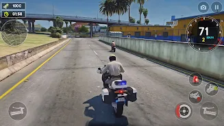 US Police Bike Rider Simulator ဖန်သားပြင်ဓာတ်ပုံ 1