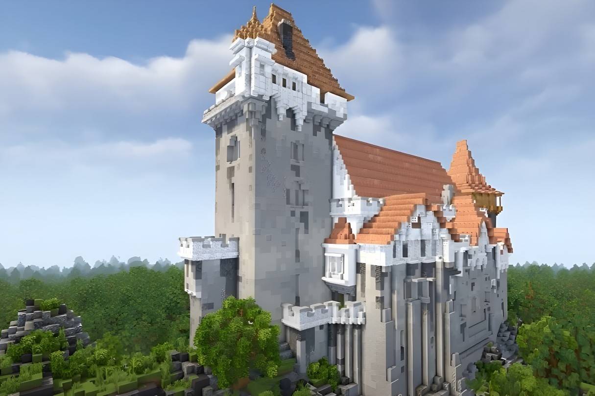 Castillo del Renacimiento Gótico de la montaña