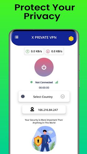 X Private VPN - XXXX Proxy Ekran Görüntüsü 1