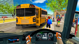 School Bus Transport Simulator Tangkapan skrin 2