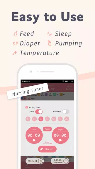 PiyoLog: Newborn Baby Tracker Schermafbeelding 2