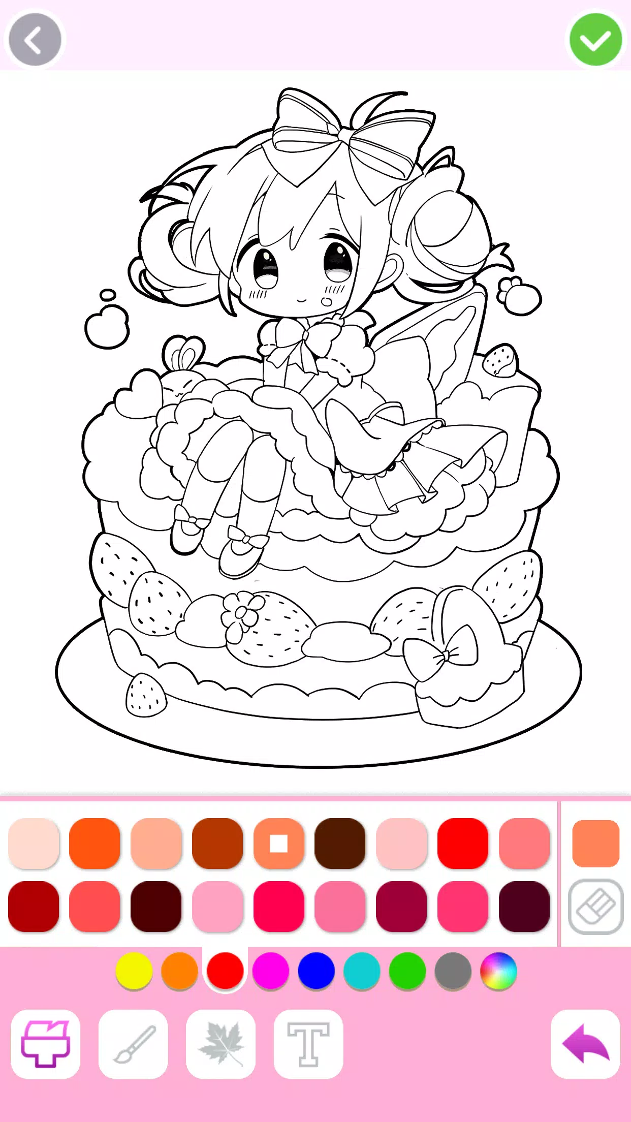 Cute Drawing : Anime Color Fan Скриншот 4