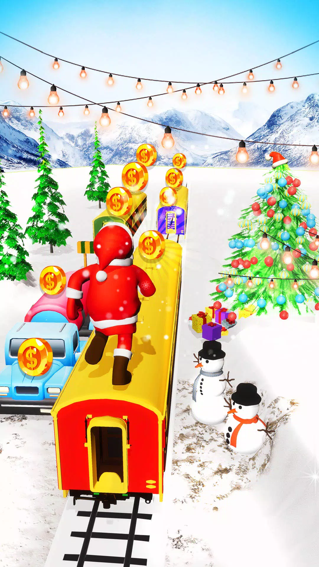 Xmas Santa Surfer Running Game Captura de pantalla 3