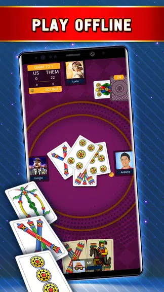 Briscola Offline - Card Game Capture d'écran 4