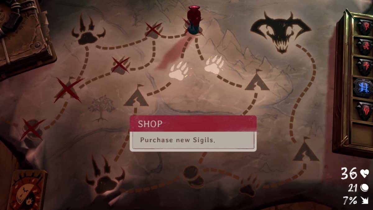 League of Legends Demons Hand Sigil Shop no mapa