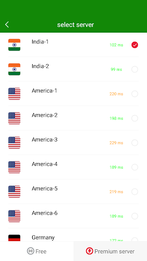 VPN India - Use Indian IP Zrzut ekranu 2