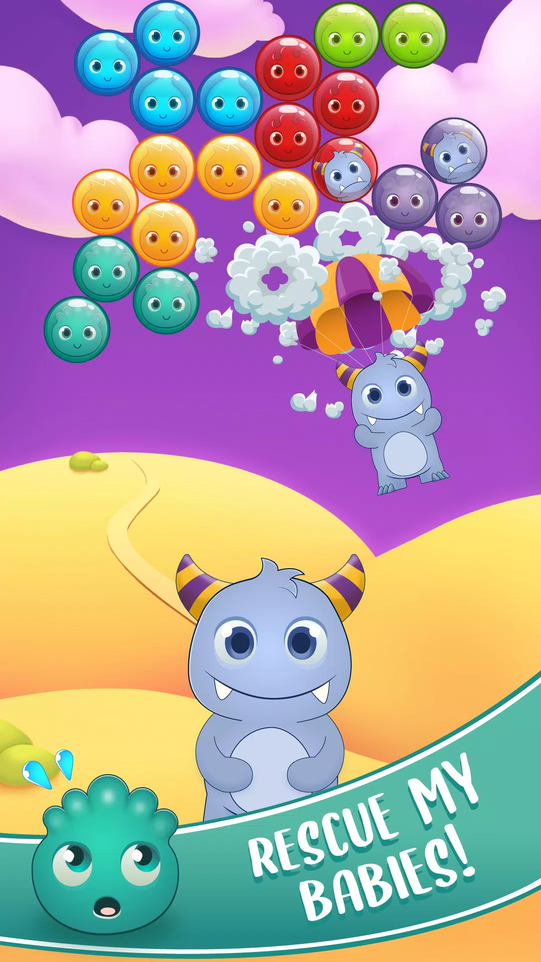 Bubble friends rescue Schermafbeelding 3